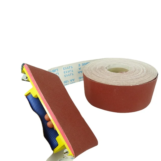115 mm*50m Aluminium Oxide Abrasive cloth backing sand roll  sanding paper roll for wood working