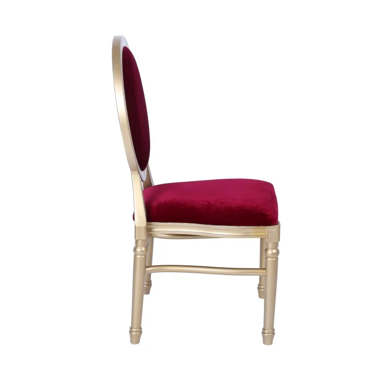 wholesale price most fashionable red and gold king and queen throne chair For Sale