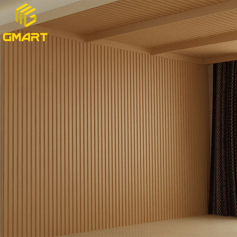 High Quality Installation Wooden Indoor Chrome Wall Coverings Patio Art Diamond Jagged Led Groove Wall Wpc Panel