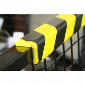 Customized black rubber profile xtrusion TPE foam rectangular steel wall car bumper guard protector