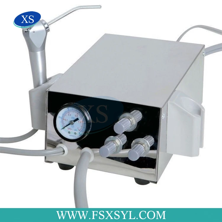 Table turbine dental unit with suction dental turbine unit with 2/4 holes