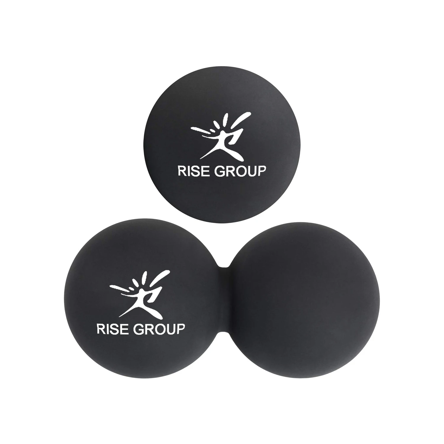 OEM Peanut/Single Exercise Yoga Rubber/Silicone Ball Massage Lacrosse Ball with logo for Myofascial Release Foot Hand Massager