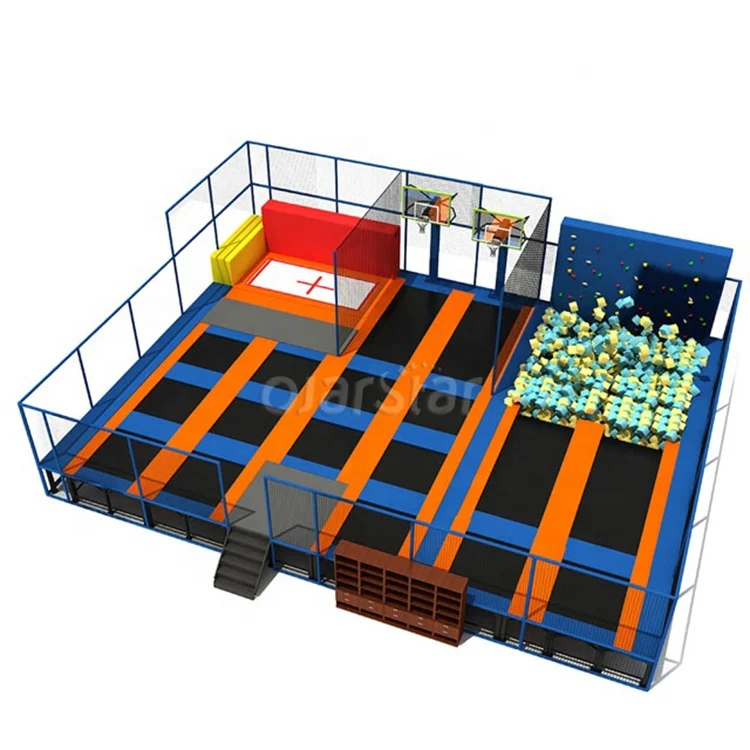 
 World star профессиональный гимнастический большой Крытый парк детский батут  