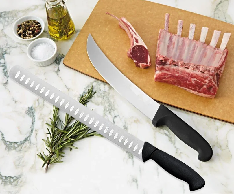 Latest Custom Manufacturing For Home And Professional Use With Non-slip Handle 12 Inch Top Rated German Steel Butcher Knife