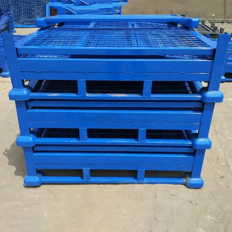 
Large metal cage storage container for warehouse 