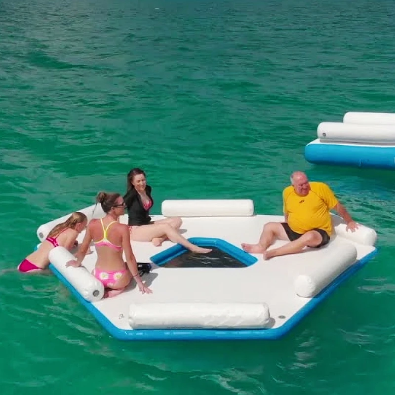 inflatable water platform hausboot inflatable floating dock platform