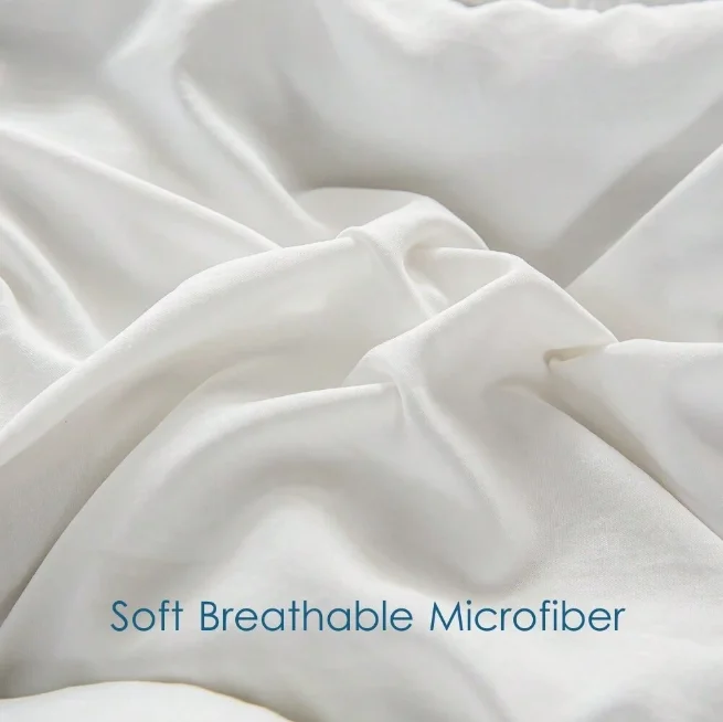 Hotel-Quality Duck down Comforter, Double-Stitched, Fluffy & Soft All-Season Duvet Insert, Box-Stitch Quilted