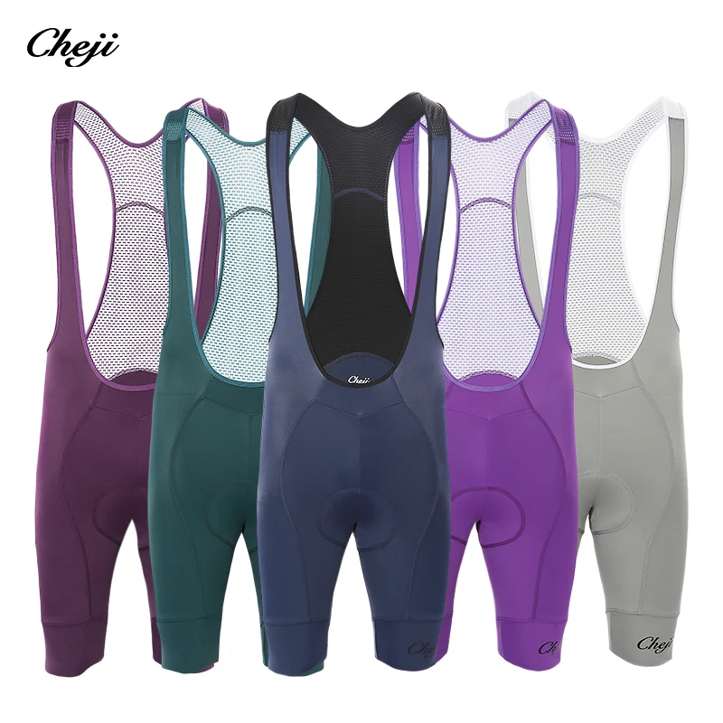 Cheji cycling pants bib shorts team customization OEM factory cycling clothing design manufacturing and production
