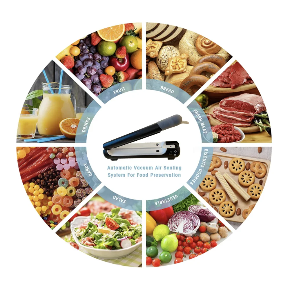 Hot Selling Kitchen Portable Manual Plastic Bags Sealers Vacuum Food Sealers Mini Heat Sealing Machines