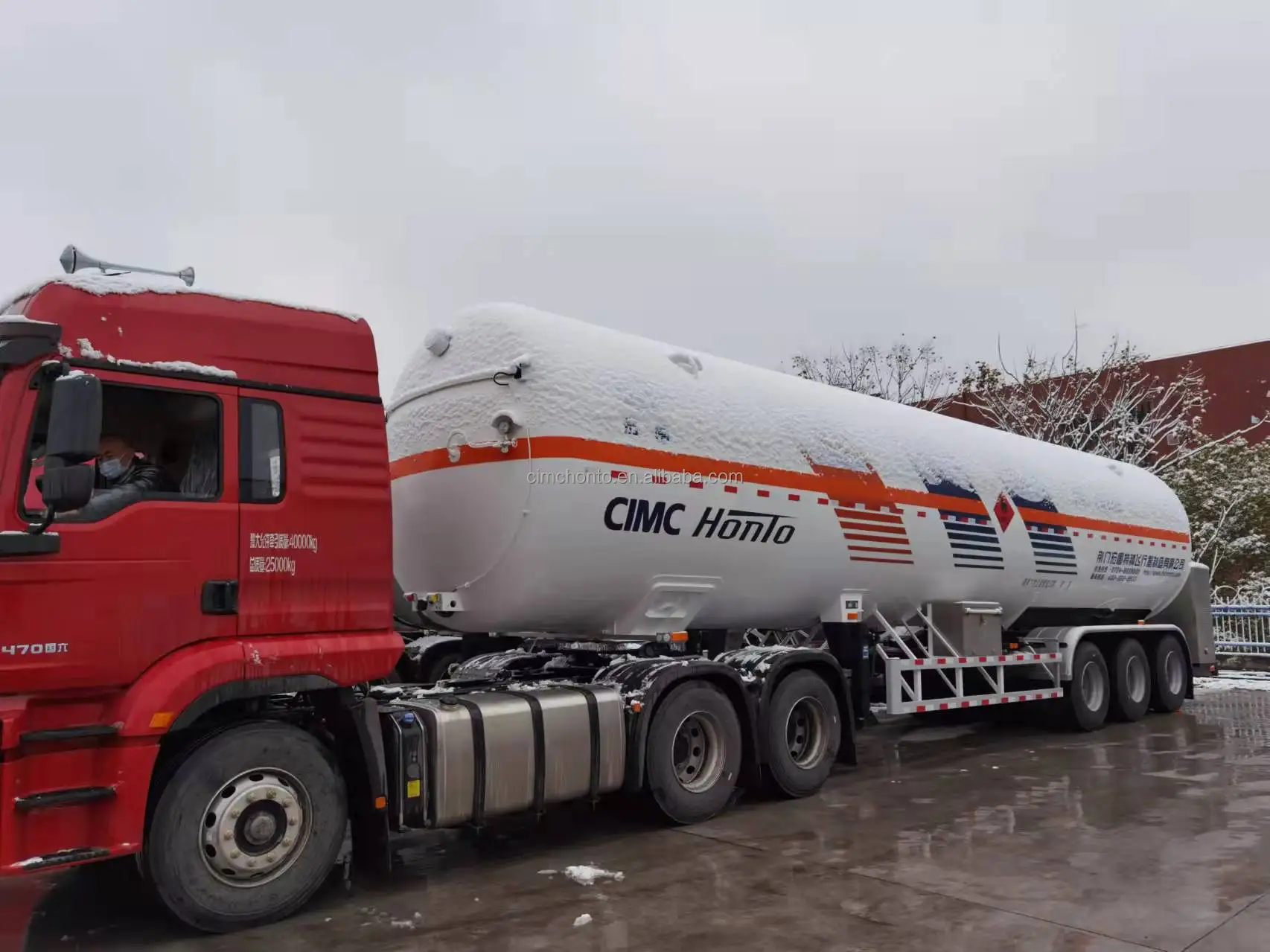 Cryogenic Low Temperature LNG CO2 Industrial Gas Semi Trailer Truck Mobile Tank for Sale