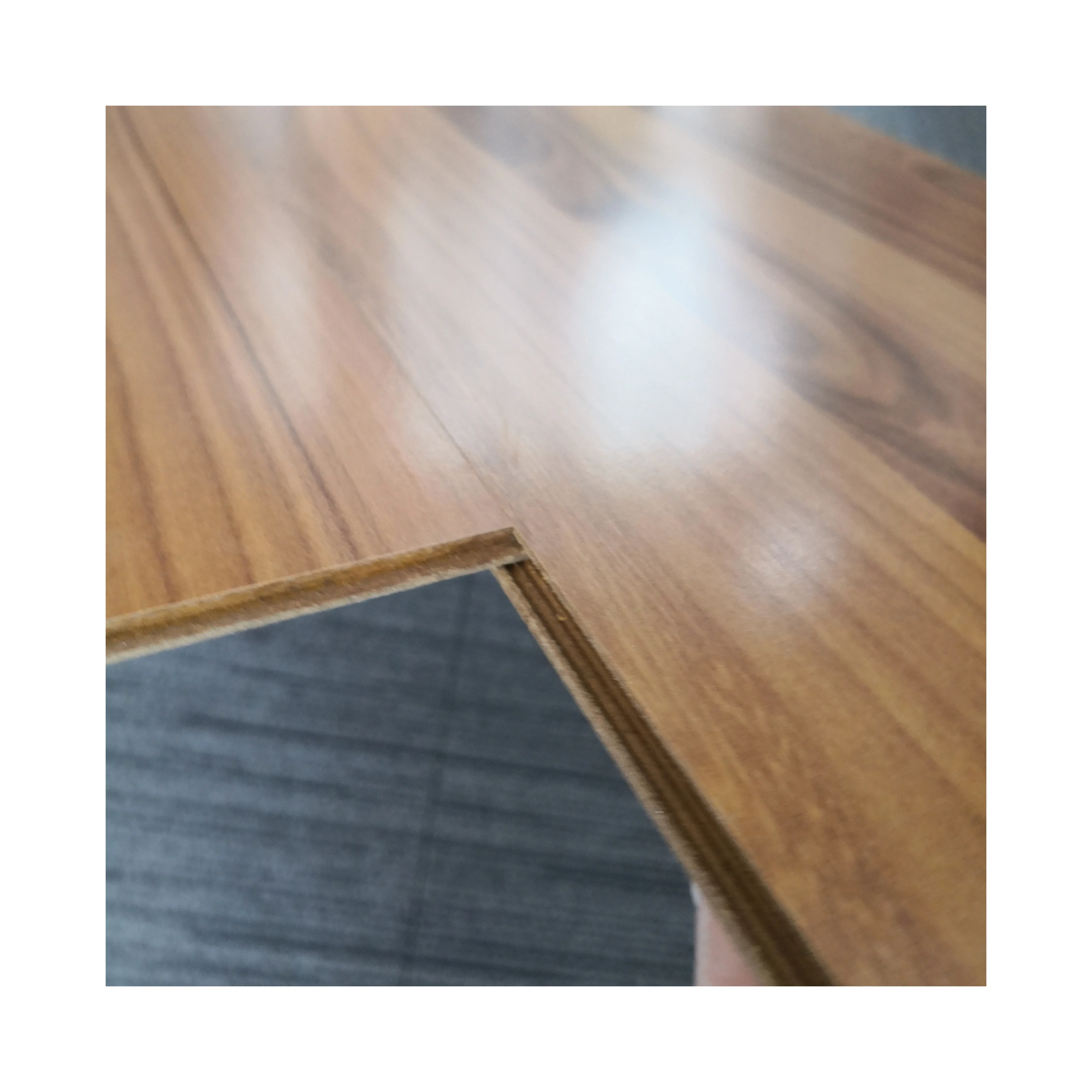 100% European Economic price black oak herringbone laminate Floor GOLDEN PINE HDF