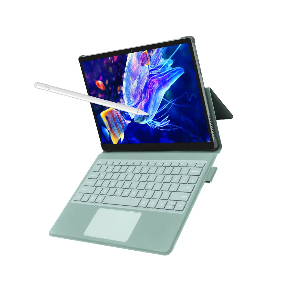 Пользовательский Ультратонкий алюминиевый планшет ноутбук Intel 11-го поколения 13 дюймов тонкая мини-клавиатура Pogopin компьютер с сенсорным