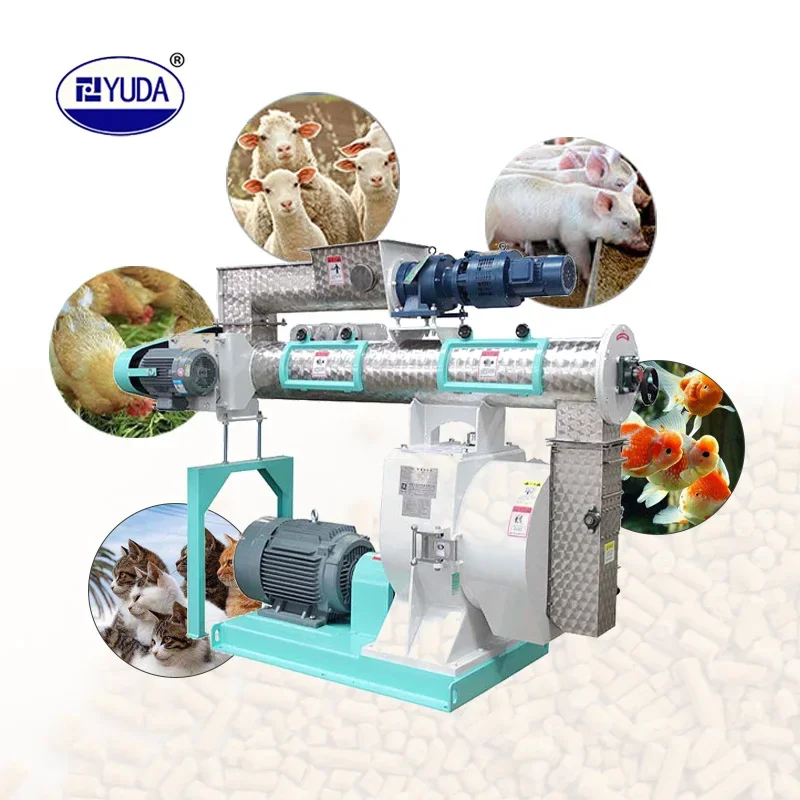 YUDA Pig Feed Pelletizer Pellet Machine Chicken Feed Pellet Machine Animal Feed Granulated Machine