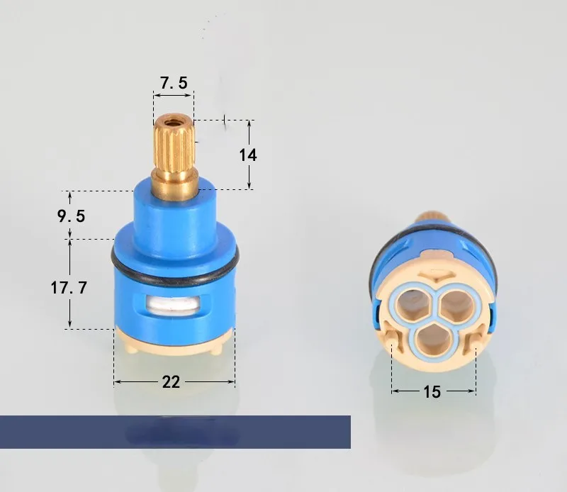 Shower water distributor three-stage cold and hot mixed water valve shower head adjustment rotary switch faucet cartridge