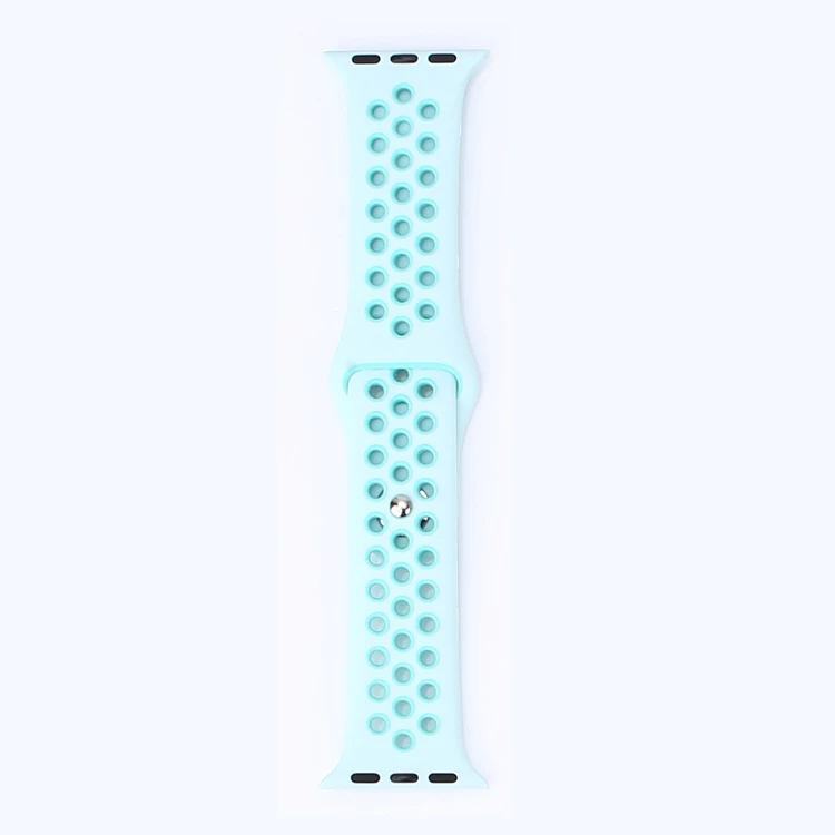 Dual Color Watch Straps Silicone Mesh Wrist Watch Band For Apple Watch