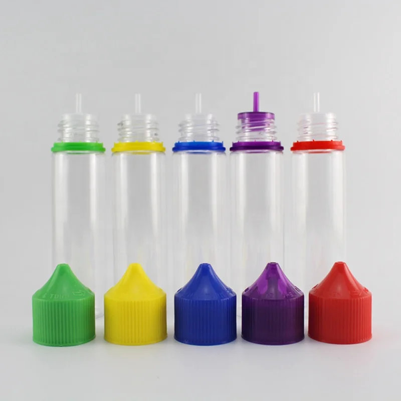 30ml PET liquid plastic bottles 60ml juice dropper bottle with child proof cap