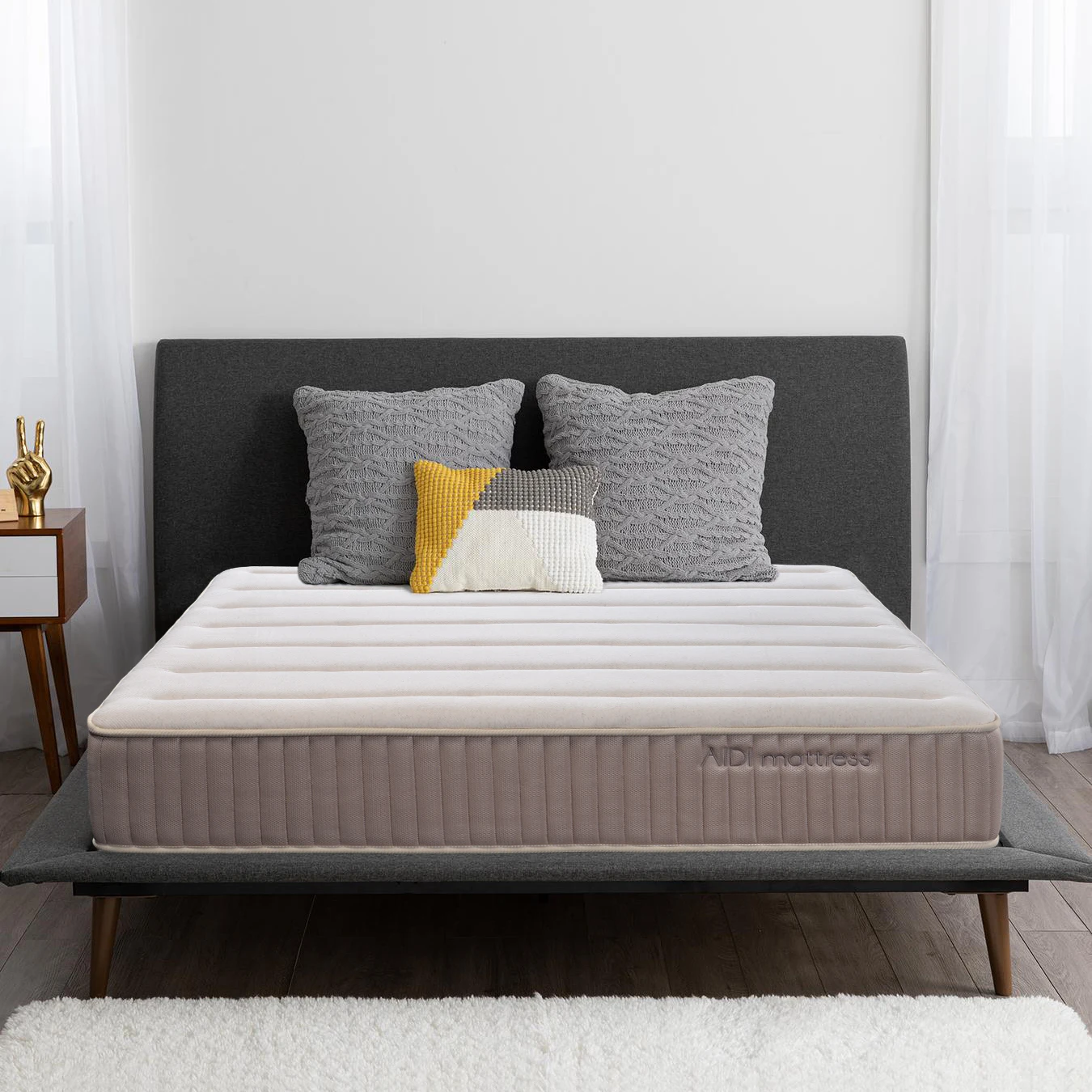 AIDI Good Sleep 12 Inch Tencel Cover Rollable Memory Roll Vacuum Compressed Packed Foam Mattress Dyshek Madrac Materase