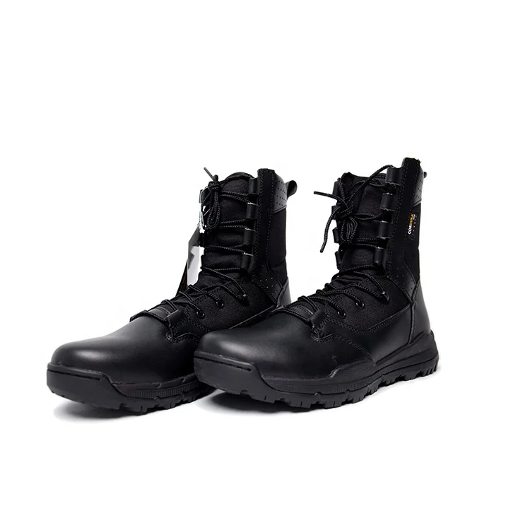 Заводская Продажа Мужские легкие черные 8 дюймовые армейские военные ботинки