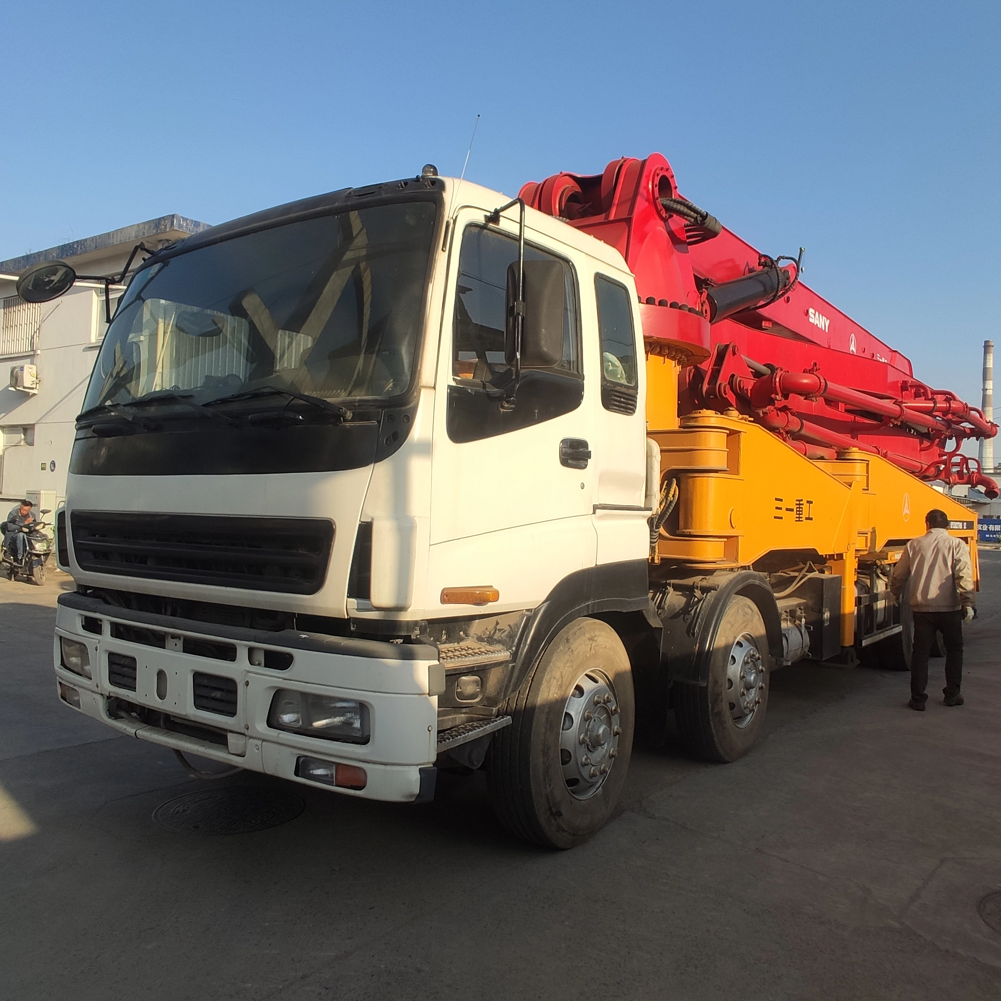 Used Concrete Pump China wholesale Used 37m 52m 56m Sany Truck Mounted Concrete Pump