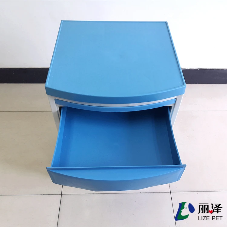 LIZE High Quality ABS Hospital Bedside Cabinet With Drawer Patient Bedside Medical Locker