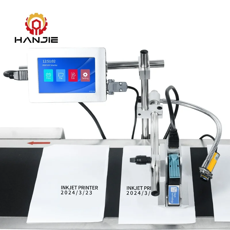 TlJ Online 5 Inch Intelligent Touch Screen Inkjet Printer 12.7mm Automatic Grade for Home Retail Use 1 Year Warranty