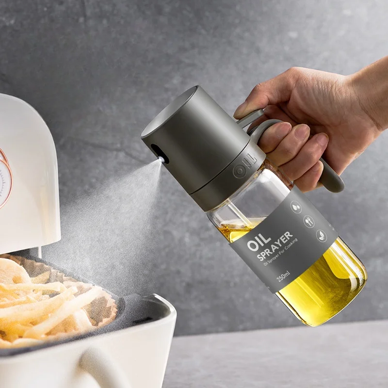 250ml Oil Dispensers Olive Oil Sprayer Mister for Air Fryer Salad Baking Cooking Wine Vinegar Soy Sauce Oil Spray Bottle