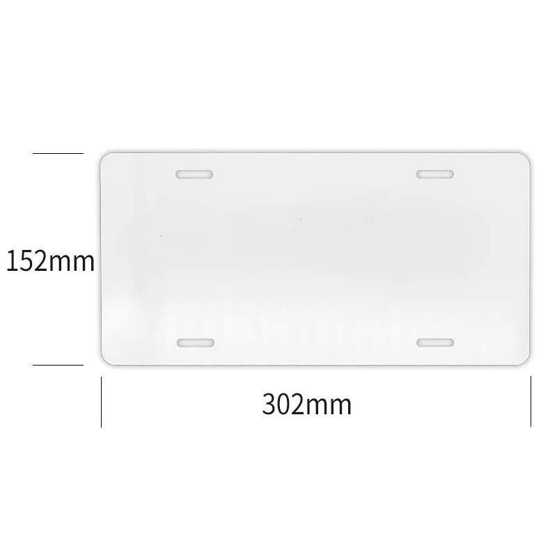 High Quality Different Size Aluminum Blank License Plates Tin Signs for Custom DIY Personalized Printing