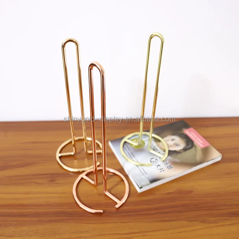 Nordic Gold Metal Iron Desktop Paper Towel Holder Dining Room Living Room Toilet Roll Paper Holder Storage Rack Napkin Holder