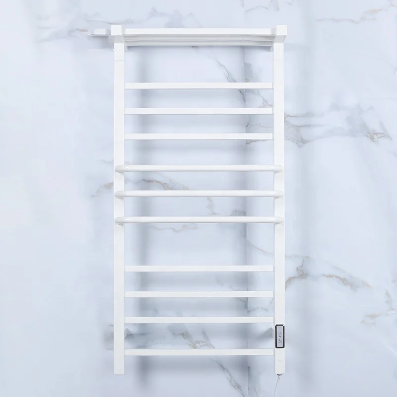 Hot Sale White Electric Towel Dryer Heated Towel Rack Towel Warmer For Bathroom