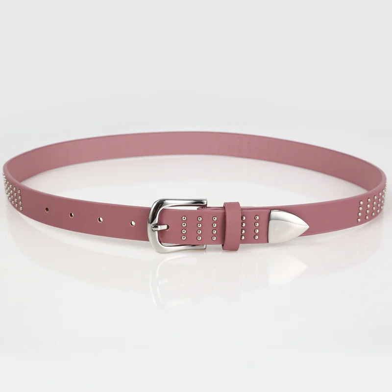High quality custom fashion designer pink waist belts for women apparel Accessories
