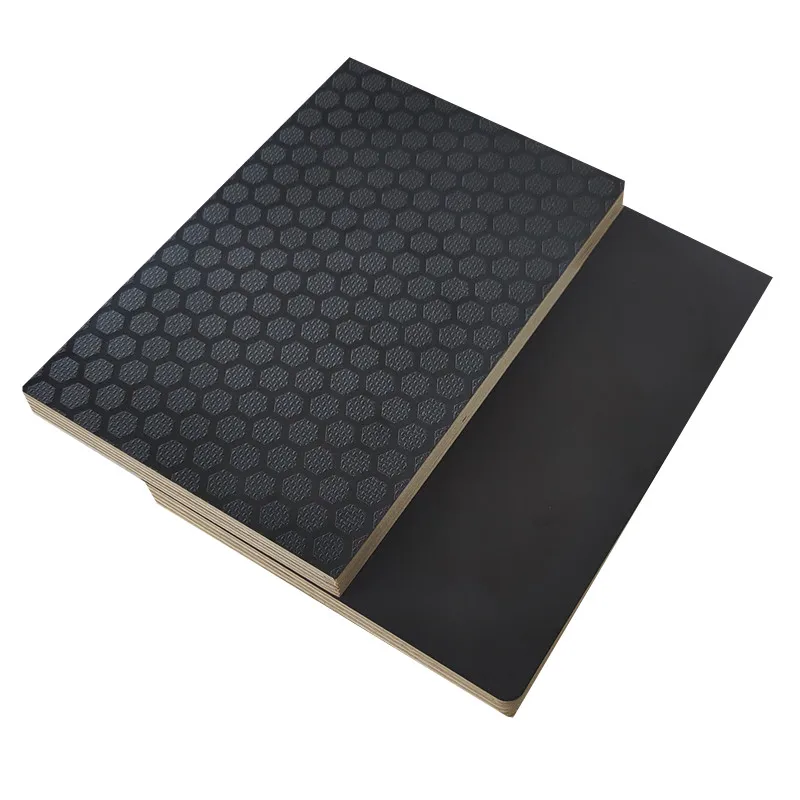 wholesale price phenolic rice resin hexagon resin mesh resin faced non slip plywood high quality for flight case