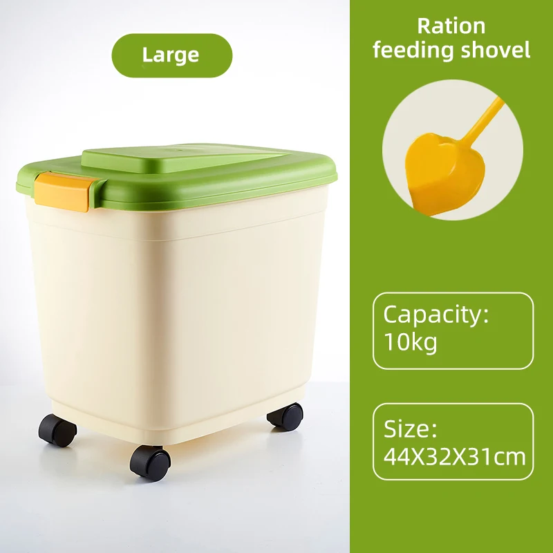 Food Grade 25KG Rice Barrel Dog Food Storage Box