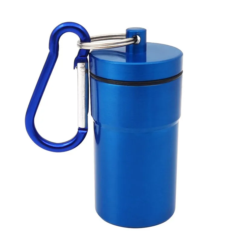 High quality outdoor airtight aluminum keychain metal mini portable ashtray pocket ashtray