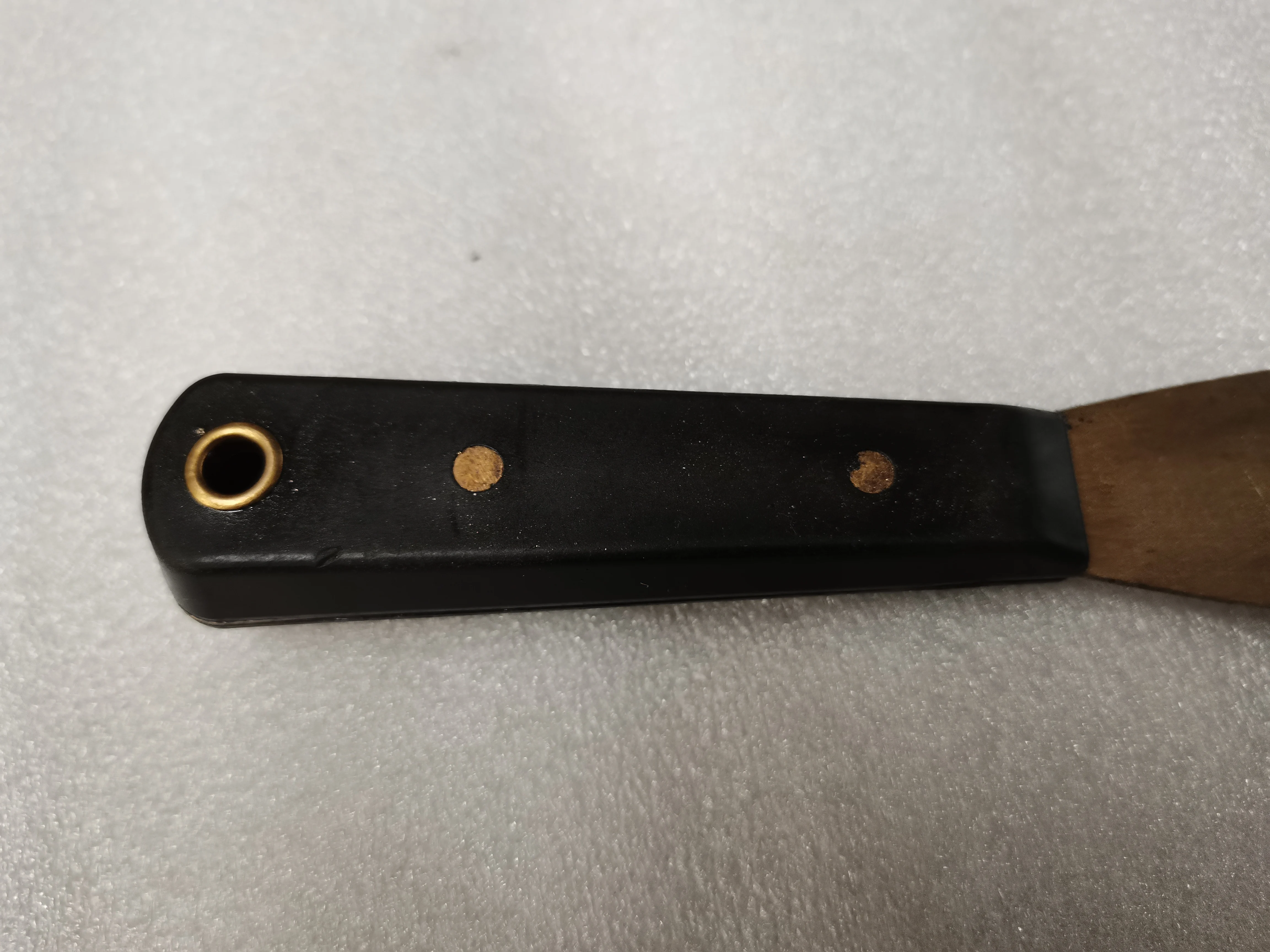 competitive price good feedback non sparking tool aluminum bronze 25x200mm putty knife with Black plastic handle