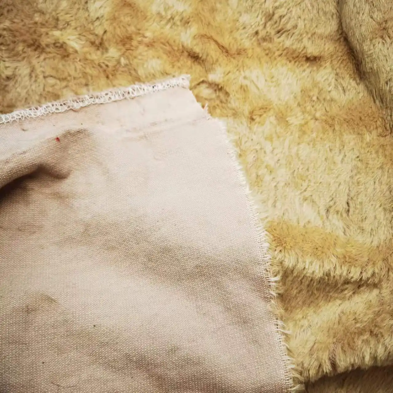 ready to ship cotton viscose brushed fake fur fabric faux fur for puppet use