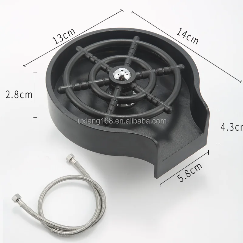 Bar Accessories Automatic Cup Washer Cleaning Tool for Kitchen Sinks Bar Coffee Shop Washer Cleaner Bar Glass Rinser