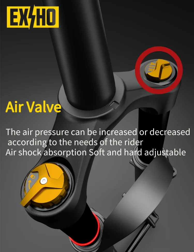 Professional Air Double Shoulder Bicycle Front Suspension Bike Fork
