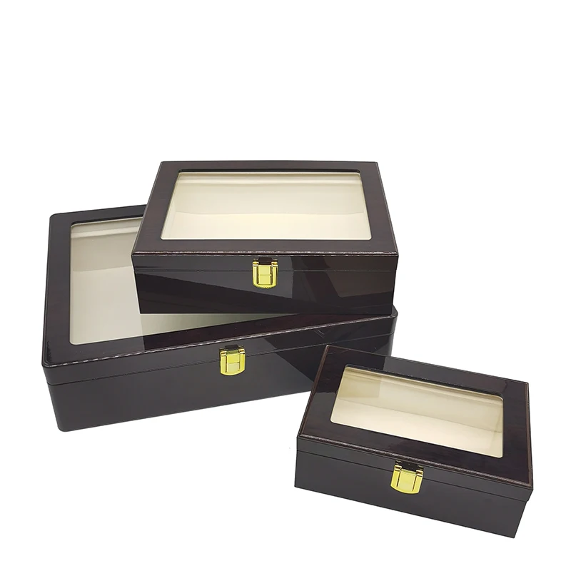 2023 luxury brown high grade ABS factory wholesale customize recyclable plastic box packaging perfume bottle with box