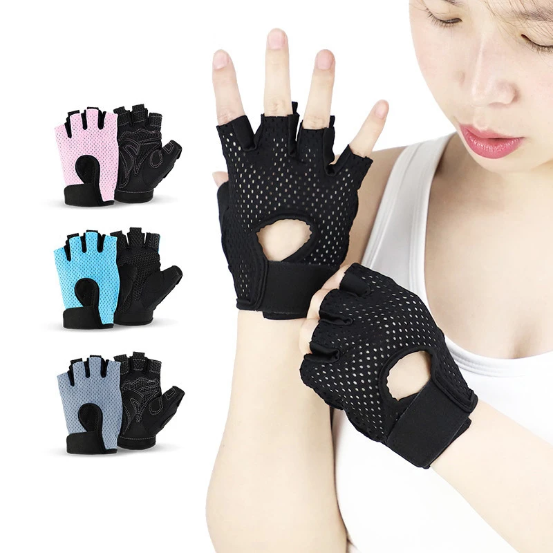 Wholesale Women Custom Half Fineger Weight Lifting Gloves Fitness