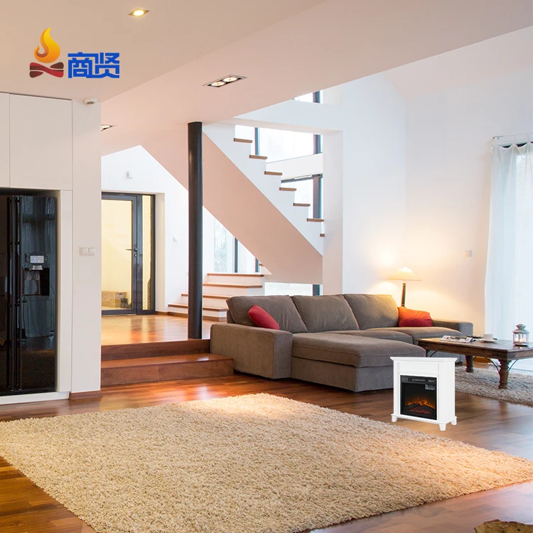 Decorative Wood LED Adjustable electric insert fireplace with mantel