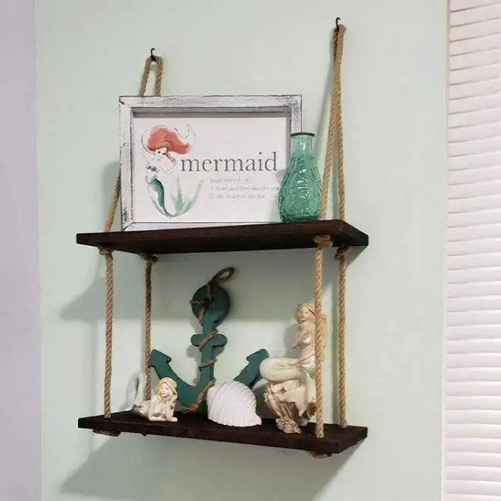 Floating Shelves Wall Shelf  for Bathroom/Kitchen/Bedroom/Living Room Brick Red
