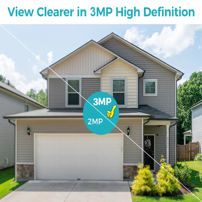 Solar Panel 3MP Wireless Surveillance Security Motion Detection Pan Tilt CCTV PTZ Waterproof Smart Outdoor Battery Wifi Camera