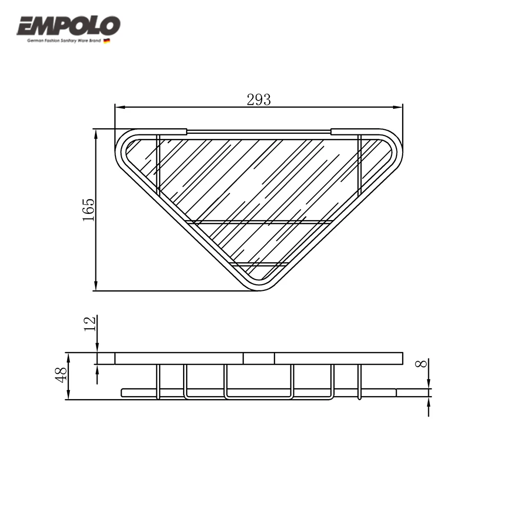 Bathroom shelves brass basket chrome wall mounted glass corner shelf