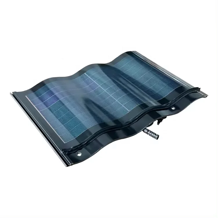 Wholesale 30W Solar Panels Thin Film Black Red Green Curve Tiles CIGS Silicon Material for Solar Power System & Roof
