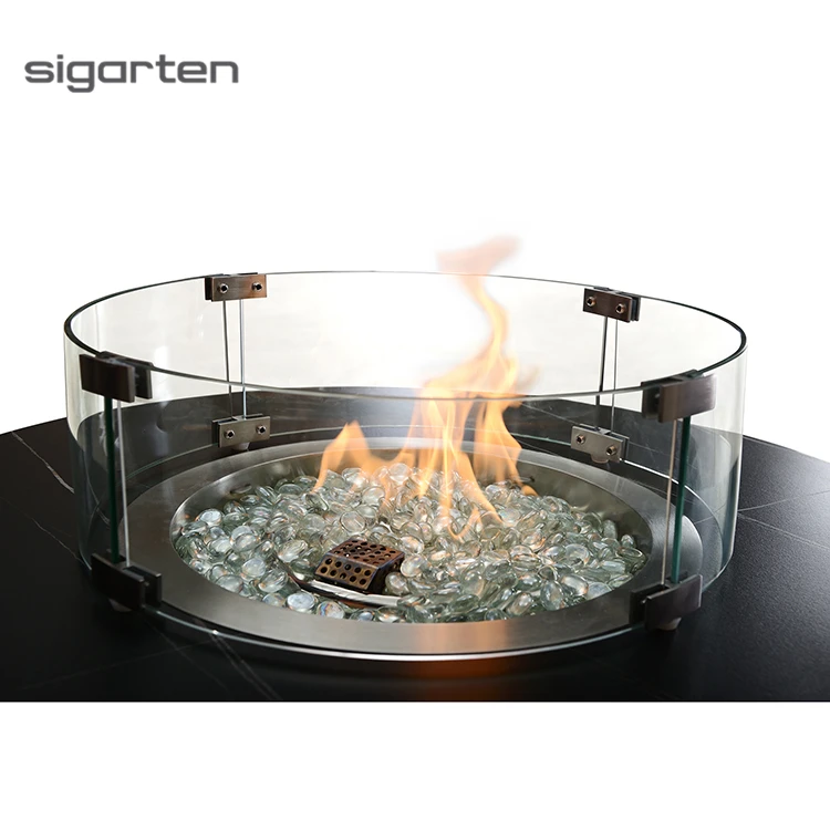 sigarten The Best China Metallic Round Propane Fire Pit Table Garden Treasures Fire Pit