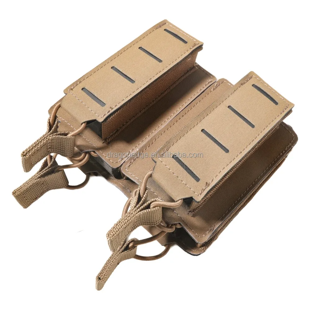 SPARK TAC Laser Cut Magazine Pouch Customized Tactical equipment Magazine Pouch,Coyote Brown
