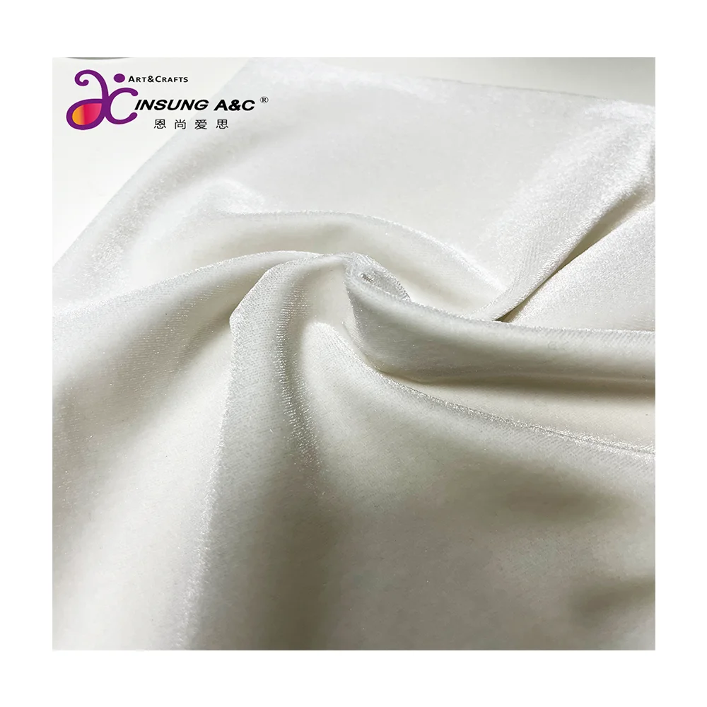 China textile royal blue woven fabric micro velvet