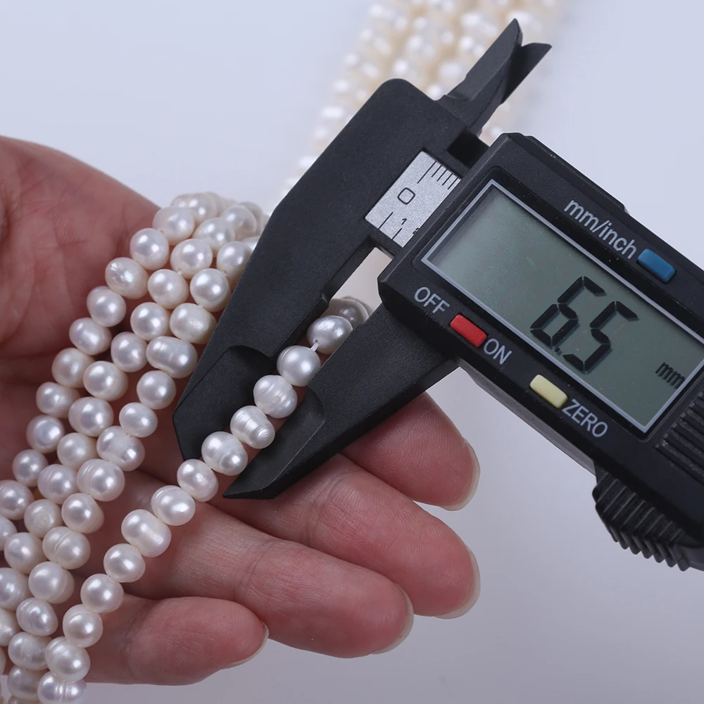 Wholesale  5-6mm  Potato  Pearl  Strands River Pearls For Pearl-Jewelry