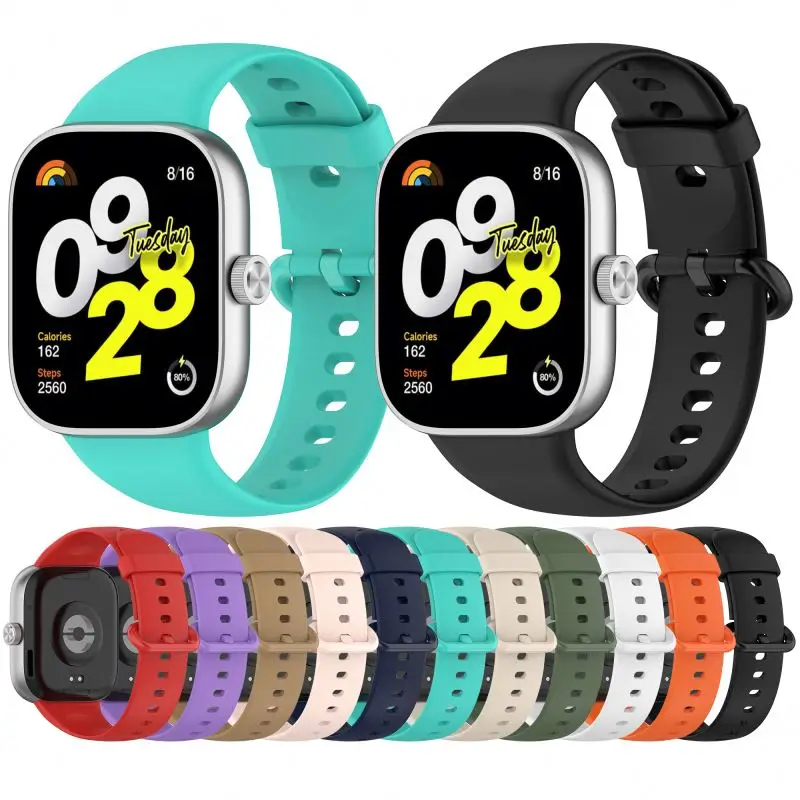 Силиконовый ремешок для Redmi Watch 4 Xiaomi Band 8 Pro браслет часов спортивные аксессуары