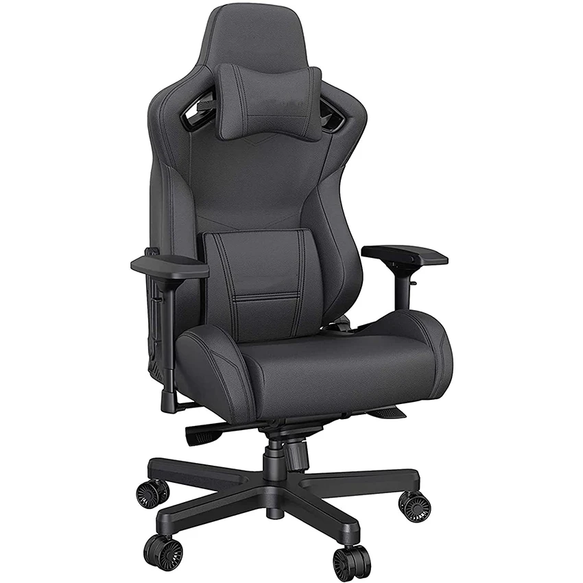 Эргономичный офисный стул премиум-класса кожаный для геймеров Anda Seat Navi Pro игровой взрослых и подростков